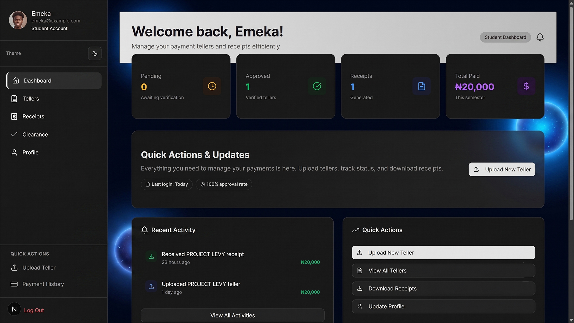 Go Verify Desktop Dashboard